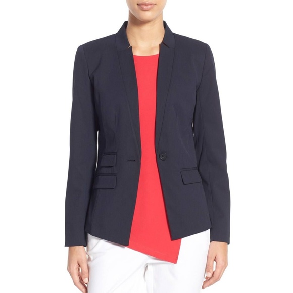 Halogen Jackets & Blazers - New NORDSTROM Oxford One-Button Suit Jacket NWT B3